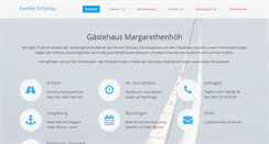 Desktop Screenshot of pension-margarethenhoeh.de